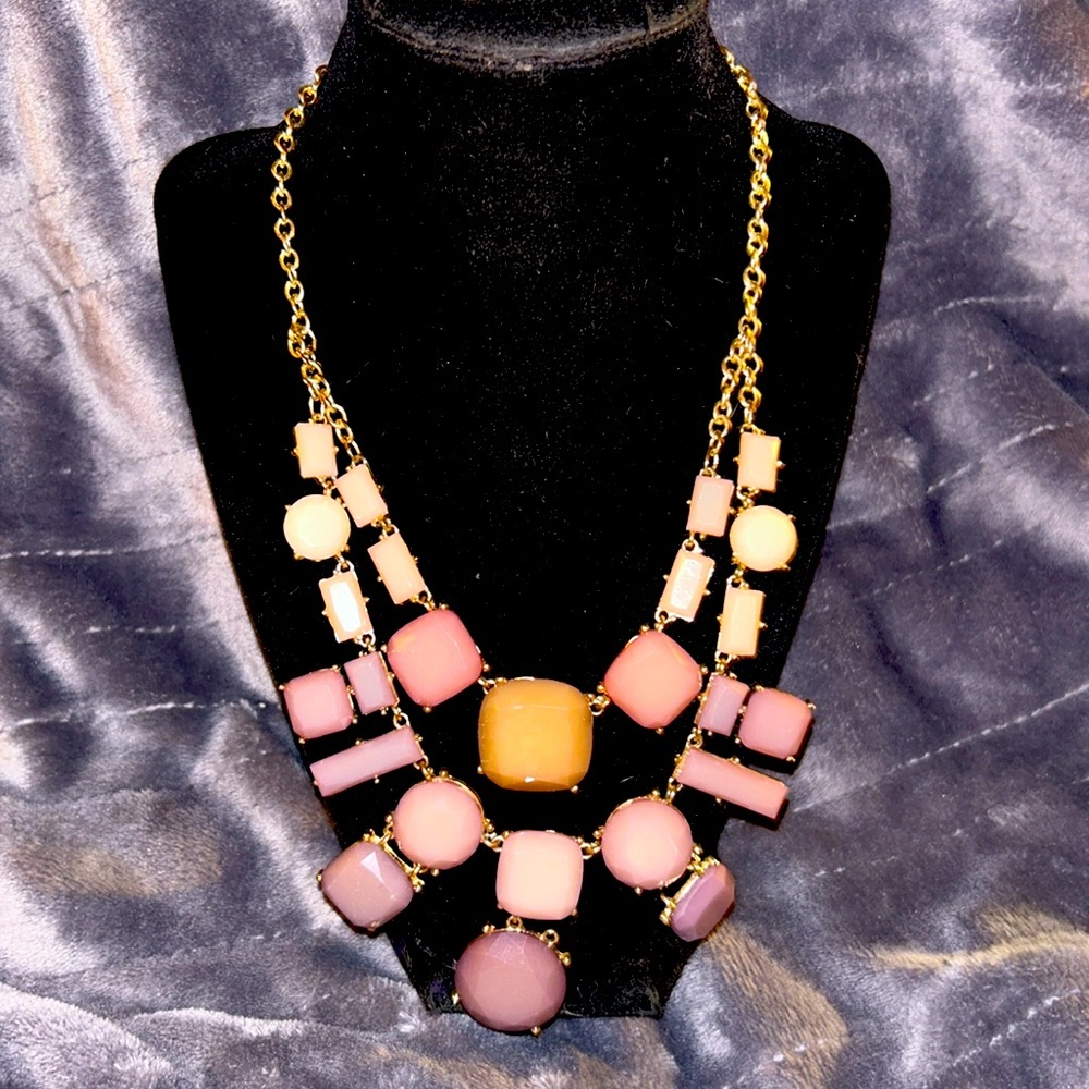 Double stranded pink necklace